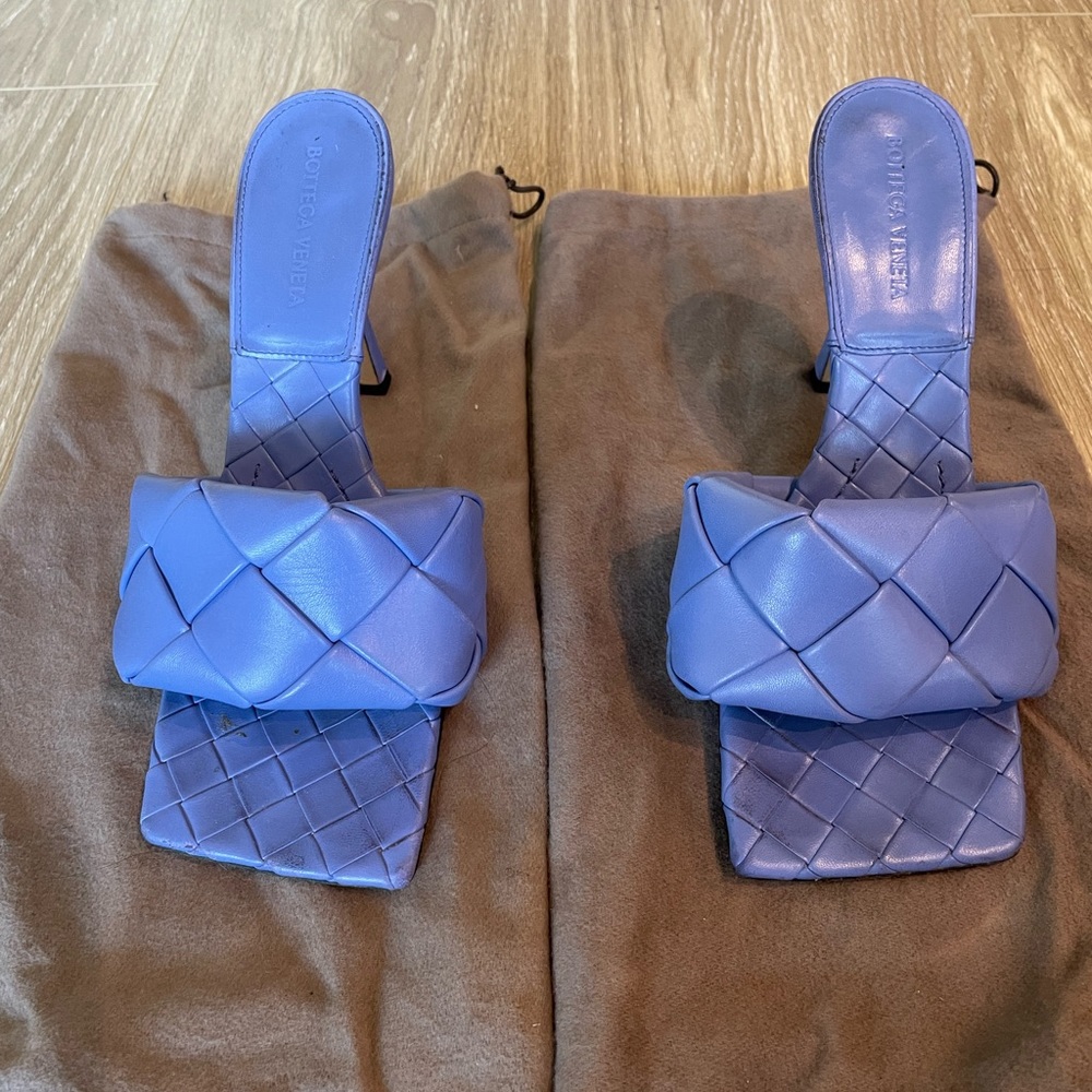 Bottega Veneta Lido Sandal Blue/purple size 40